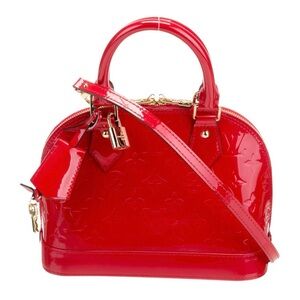 Louis Vuitton Red Vernis Leather Alma BB